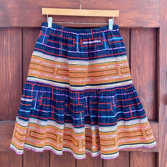 Hmong Hill Tribe Skirt - Injiri Dosa - Picture 1 of 5
